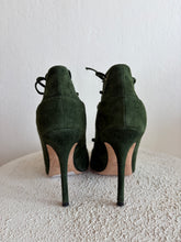 Load image into Gallery viewer, Scanlan Theodore - Lace Up Pointed Toe Suede Pump - Green - 36 - RRP$650
