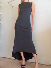 Load image into Gallery viewer, Carla Zampatti - Shift Midi Dress w Drape hem- Black - 6
