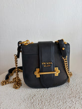 Load image into Gallery viewer, Prada - Cahier Curved Crossbody Bag - Black - S
