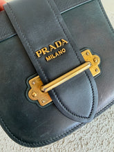 Load image into Gallery viewer, Prada - Cahier Curved Crossbody Bag - Black - S
