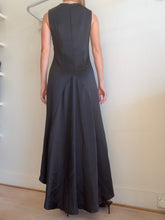 Load image into Gallery viewer, Carla Zampatti - Shift Midi Dress w Drape hem- Black - 6
