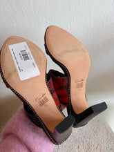 Load image into Gallery viewer, Camilla - Fabric Floral Heels - Red - 42

