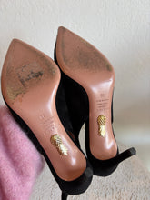 Load image into Gallery viewer, Aquazzura - Deneuve Pumps - Black  Suede - 39 - RRP $1400
