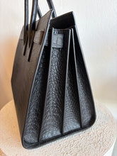 Load image into Gallery viewer, Saint Laurent - Sac De Jour Large Croc Embossed Leather Bag - Black - L
