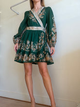 Load image into Gallery viewer, Zimmermann - LS Cotton -Mouselline Mini Dress - Green Paisley - 2
