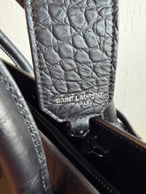 Load image into Gallery viewer, Saint Laurent - Sac De Jour Large Croc Embossed Leather Bag - Black - L
