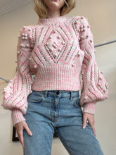 Load image into Gallery viewer, Zimmermann - Pompom-Embellished Pointelle Jumper - Pink - 1 - RRP$1,450
