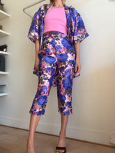 Load image into Gallery viewer, Zimmermann - High Tide Silk Pedal Pusher Pants - Purple - 0
