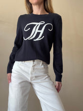Load image into Gallery viewer, Tommy Hilfiger - Logo Cotton Jumper - Navy - XS
