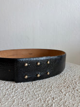 Load image into Gallery viewer, Scanlan Theodore - Textured Patent Leather Belt - Black - 10
