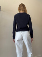 Load image into Gallery viewer, Tommy Hilfiger - Logo Cotton Jumper - Navy - XS
