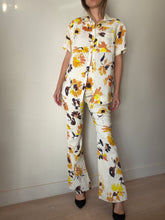 Load image into Gallery viewer, Aje - Impressionist Top (AU4) &amp; Pants(AU 6) set - Floral White &amp; Yellow

