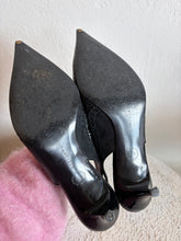 Load image into Gallery viewer, Stella McCartney - Wingtip Slingback Pump - Black - 37.5
