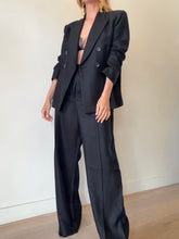 Load image into Gallery viewer, Carla Zampatti - Double Breasted Blazer - Black - 12
