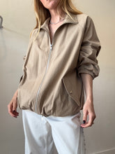 Load image into Gallery viewer, Country Road - Light Bomber Jacket - Tan - L-XL
