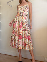 Load image into Gallery viewer, Zimmermann - Honour Cotton Tie Shoulder Midi Dress - Butter Yellow/Pink Floral- 1- RRP$795
