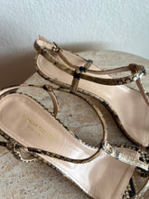 Load image into Gallery viewer, Scanlan Theodore - T Bar Kitten Heel - Snakeskin - 40
