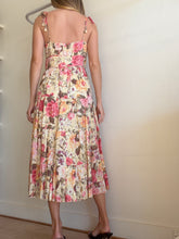 Load image into Gallery viewer, Zimmermann - Honour Cotton Tie Shoulder Midi Dress - Butter Yellow/Pink Floral- 1- RRP$795
