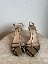 Load image into Gallery viewer, Scanlan Theodore - T Bar Kitten Heel - Snakeskin - 40
