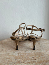 Load image into Gallery viewer, Scanlan Theodore - T Bar Kitten Heel - Snakeskin - 40

