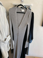 Load image into Gallery viewer, DKNY - Ribbed Knit Button Front  Dress - Grey - P
