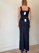 Load image into Gallery viewer, Bianca Spender - Drawstring Waist Midi Skirt - Black - 8
