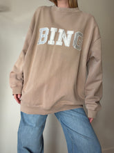 Load image into Gallery viewer, Anine Bing - Cotton Sweatshirt w Satin logo - Tan - L
