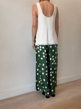 Load image into Gallery viewer, Zimmermann - Silk Wide Leg Polka Pants - Green White polka - 2

