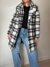 Load image into Gallery viewer, Cable - Quinn Puffer Coat - Check Black/white - 10
