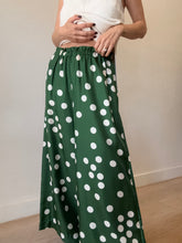 Load image into Gallery viewer, Zimmermann - Silk Wide Leg Polka Pants - Green White polka - 2
