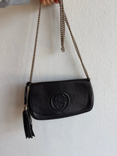 Load image into Gallery viewer, Gucci  - Soho Flap Bag w Tassel- Black - S
