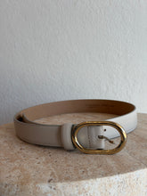 Load image into Gallery viewer, Scanlan Theodore -  Leather Oval Buckle Belt - Stone - M
