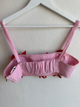 Load image into Gallery viewer, Oroton - 3D Flower Bralette Crop Top - Pink/Red - 10 - RRP $299
