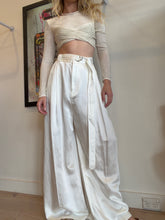 Load image into Gallery viewer, Lee Matthews - Libertine Wide Leg Pants w Belt - Ivory - 4 - RRP$599
