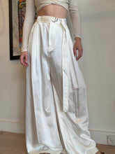 Load image into Gallery viewer, Lee Matthews - Libertine Wide Leg Pants w Belt - Ivory - 4 - RRP$599
