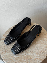 Load image into Gallery viewer, Alohas - Lindy Kitten heel Pump slingback Shoes - Black - 40
