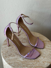 Load image into Gallery viewer, Stuart Weitzman - Nudist curve 100 Sandal Heels - Metallic - RRP$1150 Lilac - 11
