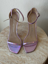 Load image into Gallery viewer, Stuart Weitzman - Nudist curve 100 Sandal Heels - Metallic - RRP$1150 Lilac - 11
