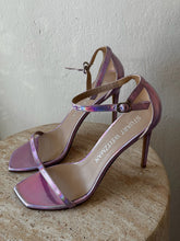 Load image into Gallery viewer, Stuart Weitzman - Nudist curve 100 Sandal Heels - Metallic - RRP$1150 Lilac - 11
