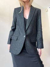 Load image into Gallery viewer, Zadig &amp; Voltaire - Metallic Houndstooth Single  Blazer - Black - 36

