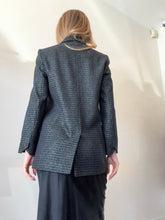 Load image into Gallery viewer, Zadig &amp; Voltaire - Metallic Houndstooth Single  Blazer - Black - 36
