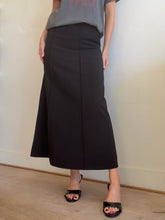 Load image into Gallery viewer, Maison Essentiele - Structured Panneled A line Skirt - Black - S
