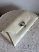 Load image into Gallery viewer, Bottega Veneta - Small Point Patent Leather Clutch - Off White/Silver - S
