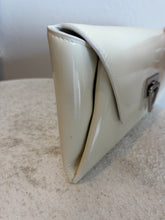 Load image into Gallery viewer, Bottega Veneta - Small Point Patent Leather Clutch - Off White/Silver - S
