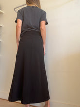 Load image into Gallery viewer, Maison Essentiele - Structured Panneled A line Skirt - Black - S

