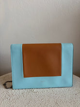 Load image into Gallery viewer, Celine - Frame Shoulder Bag - Tan/Light Blue - S
