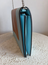 Load image into Gallery viewer, Celine - Frame Shoulder Bag - Tan/Light Blue - S
