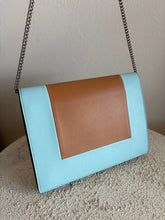 Load image into Gallery viewer, Celine - Frame Shoulder Bag - Tan/Light Blue - S
