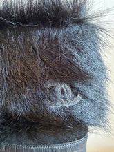 Load image into Gallery viewer, Chanel Fur Trim Leather - Boots - Black - 38.5
