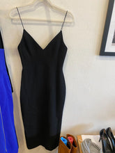 Load image into Gallery viewer, Alex Perry - Shoestring Strap Column Midi Dress - Black - 10
